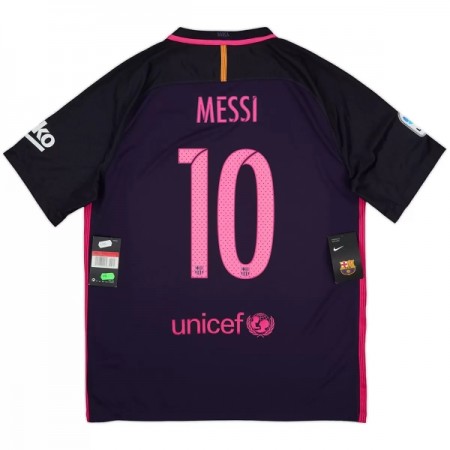 Goedkope Barcelona Messi 10 2016-17 Retro Uitshirt