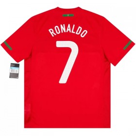 Goedkope Portugal Ronaldo 7 2010 Retro Thuisshirt