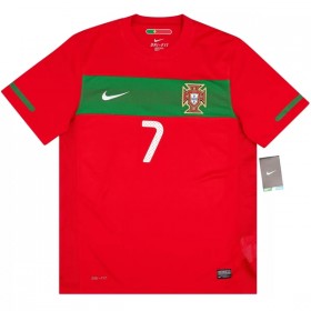 Goedkope Portugal Ronaldo 7 2010 Retro Thuisshirt
