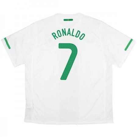Goedkope Portugal Ronaldo 7 2010 Retro Uitshirt