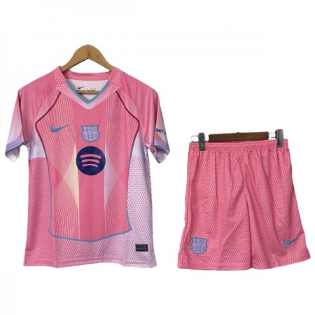 Goedkope Barcelona Kids Tenue 2025-26 Speciale Editie Roze Goedkope Barcelona Kids Tenue 2025-26 Speciale Editie Roze