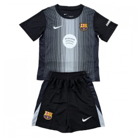 Goedkope FC Barcelona Doelman Kids Tenue 2025-26 Zwarte