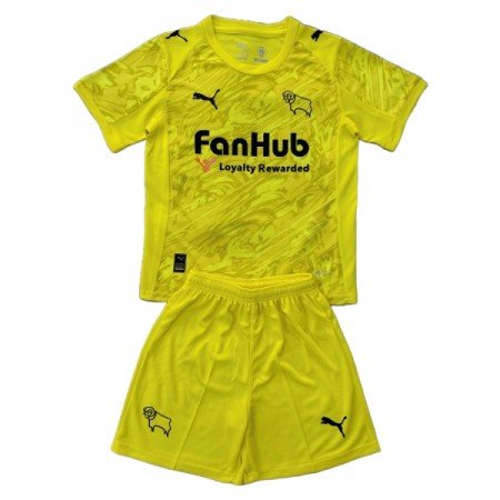 Goedkope Derby County Doelman Kids Tenue 2025-26 gele Goedkope Derby County Doelman Kids Tenue 2025-26 gele