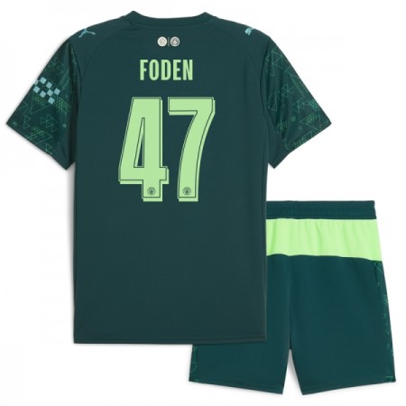Goedkope Manchester City Foden 47 EA Sport Kids Vierde Tenue 2025-26 Goedkope Manchester City Foden 47 EA Sport Kids Vierde Tenue 2025-26