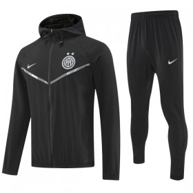 Goedkope Inter Milan Trainingsjack Capuchon 2025-26 Zwarte