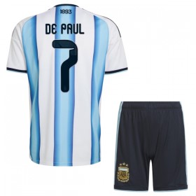 Goedkope Argentinië De Paul 7 Kids Thuistenue World Cup 2026