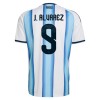 Goedkope Argentinië J. Alvarez 9 Kids Thuistenue World Cup 2026