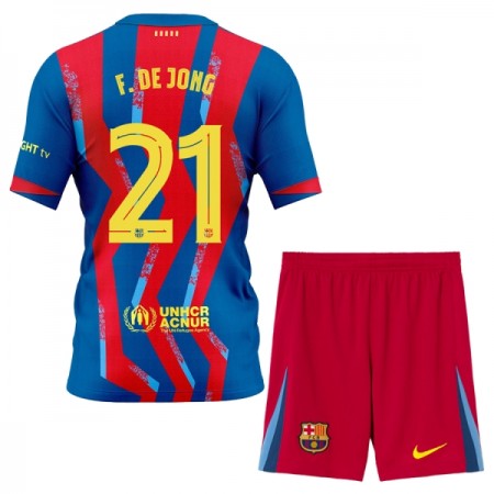 Goedkope FC Barcelona Frenkie de Jong 21 Kids Vierde Tenue 2025-26 Goedkope FC Barcelona Frenkie de Jong 21 Kids Vierde Tenue 2025-26