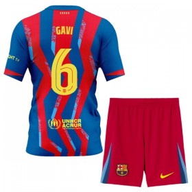 Goedkope FC Barcelona Gavi 6 Kids Vierde Tenue 2025-26