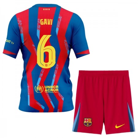 Goedkope FC Barcelona Gavi 6 Kids Vierde Tenue 2025-26 Goedkope FC Barcelona Gavi 6 Kids Vierde Tenue 2025-26