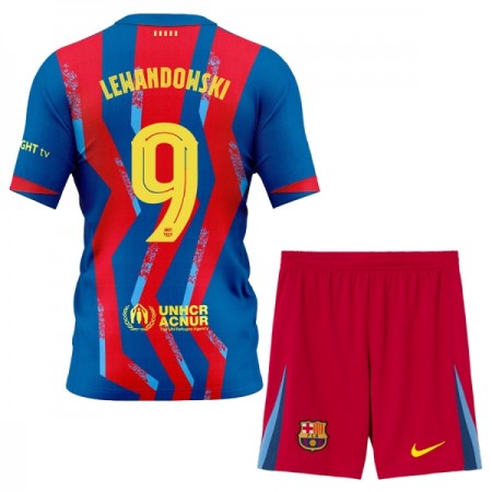 Goedkope FC Barcelona Lewandowski 9 Kids Vierde Tenue 2025-26 Goedkope FC Barcelona Lewandowski 9 Kids Vierde Tenue 2025-26