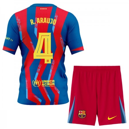 Goedkope FC Barcelona R. Araujo 4 Kids Vierde Tenue 2025-26 Goedkope FC Barcelona R. Araujo 4 Kids Vierde Tenue 2025-26