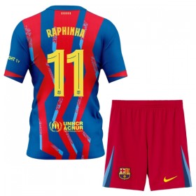 Goedkope FC Barcelona Raphinha 11 Kids Vierde Tenue 2025-26