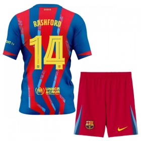 Goedkope FC Barcelona Rashford 14 Kids Vierde Tenue 2025-26