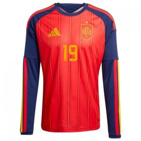 Goedkope Spanje Lamine Yamal 19 Thuisshirt World Cup 2026 Lange Mouw