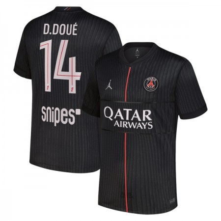 Goedkope Paris Saint Germain D. Doue 14 Jordan Vierde Shirt 2025-26 Goedkope Paris Saint Germain D. Doue 14 Jordan Vierde Shirt 2025-26