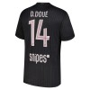 Goedkope Paris Saint Germain D. Doue 14 Jordan Vierde Shirt 2025-26
