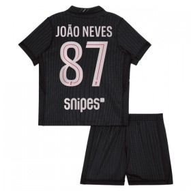 Goedkope Paris Saint Germain Joao Neves 87 Jordan Kids Vierde Tenue 2025-26
