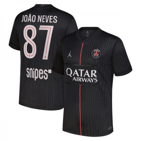 Goedkope Paris Saint Germain Joao Neves 87 Jordan Vierde Shirt 2025-26 Goedkope Paris Saint Germain Joao Neves 87 Jordan Vierde Shirt 2025-26