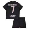 Goedkope Paris Saint Germain Kvaratskhelia 7 Jordan Kids Vierde Tenue 2025-26 Goedkope Paris Saint Germain Kvaratskhelia 7 Jordan Kids Vierde Tenue 2025-26