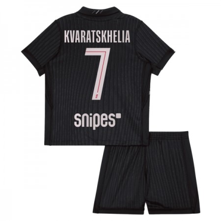 Goedkope Paris Saint Germain Kvaratskhelia 7 Jordan Kids Vierde Tenue 2025-26 Goedkope Paris Saint Germain Kvaratskhelia 7 Jordan Kids Vierde Tenue 2025-26