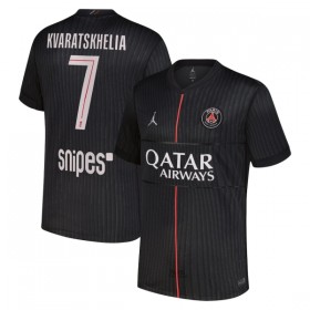 Goedkope Paris Saint Germain Kvaratskhelia 7 Jordan Vierde Shirt 2025-26