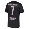 Goedkope Paris Saint Germain Kvaratskhelia 7 Jordan Vierde Shirt 2025-26