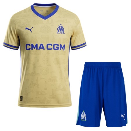 Goedkope Olympique de Marseille Kids Vierde Tenue 2025-26