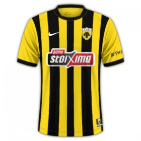 Goedkope AEK Athens Thuisshirt 2025-26