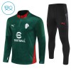 Goedkope AC Milan Kind Trainings Sweatshirt Kwart-Zip 2025-26 Groene