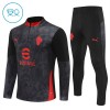 Goedkope AC Milan Kind Trainings Sweatshirt Kwart-Zip 2025-26 Zwarte Goedkope AC Milan Kind Trainings Sweatshirt Kwart-Zip 2025-26 Zwarte