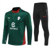 Goedkope AC Milan Trainings Sweatshirt Kwart-Zip 2025-26 Groene