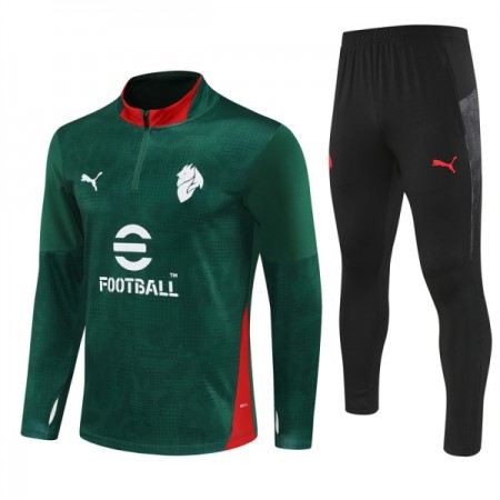 Goedkope AC Milan Trainings Sweatshirt Kwart-Zip 2025-26 Groene