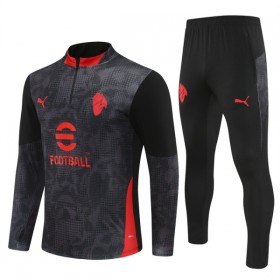 Goedkope AC Milan Trainings Sweatshirt Kwart-Zip 2025-26 Zwarte