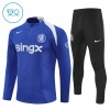 Goedkope Chelsea Kind Trainings Sweatshirt Kwart-Zip 2025-26 Blauwe Goedkope Chelsea Kind Trainings Sweatshirt Kwart-Zip 2025-26 Blauwe