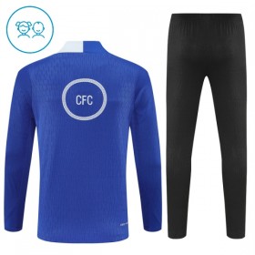 Goedkope Chelsea Kind Trainings Sweatshirt Kwart-Zip 2025-26 Blauwe