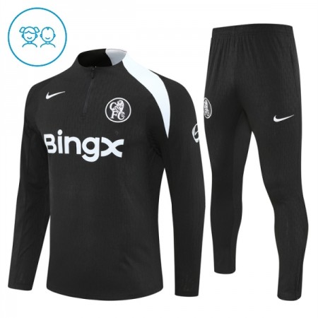 Goedkope Chelsea Kind Trainings Sweatshirt Kwart-Zip 2025-26 Zwarte Goedkope Chelsea Kind Trainings Sweatshirt Kwart-Zip 2025-26 Zwarte
