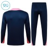 Goedkope FC Barcelona Kind Trainings Sweatshirt Kwart-Zip 2025-26 Blauwe