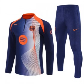 Goedkope FC Barcelona Trainings Sweatshirt Kwart-Zip 2025-26 Blauwe