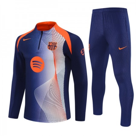 Goedkope FC Barcelona Trainings Sweatshirt Kwart-Zip 2025-26 Blauwe
