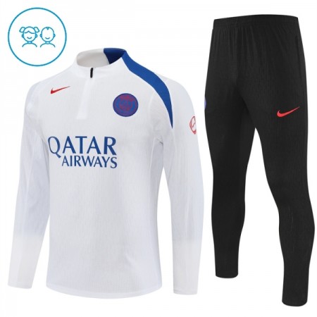 Goedkope Paris Saint Germain Kind Trainings Sweatshirt Kwart-Zip 2025-26 Witte Goedkope Paris Saint Germain Kind Trainings Sweatshirt Kwart-Zip 2025-26 Witte