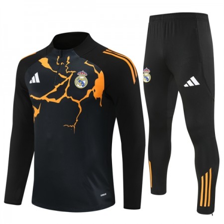 Goedkope Real Madrid Trainings Sweatshirt Kwart-Zip 2025-26 Zwarte Goedkope Real Madrid Trainings Sweatshirt Kwart-Zip 2025-26 Zwarte