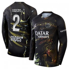 Goedkope Paris Saint Germain Hakimi 2 Night Edition Shirt 2025-26 Lange Mouw