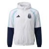Goedkope Argentinië Trainingsjack Capuchon 2026-27 Witte