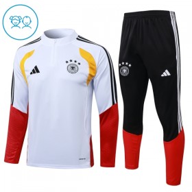 Goedkope Duitsland Kind Trainings Sweatshirt Kwart-Zip 2026-27 Witte