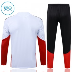 Goedkope Duitsland Kind Trainings Sweatshirt Kwart-Zip 2026-27 Witte