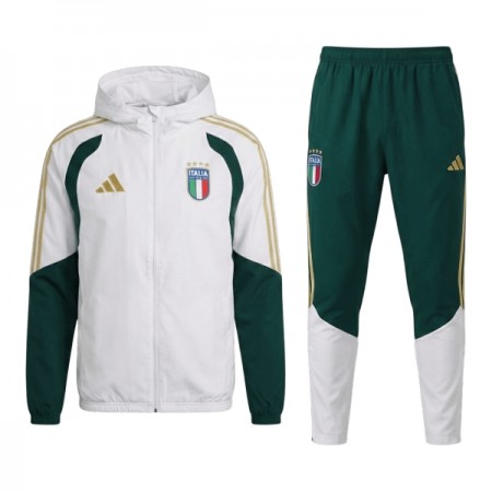 Goedkope Italië Trainingsjack Capuchon 2026-27 Witte Goedkope Italië Trainingsjack Capuchon 2026-27 Witte