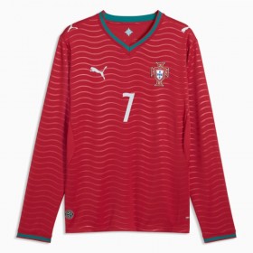 Goedkope Portugal Ronaldo 7 Thuisshirt World Cup 2026 Lange Mouw