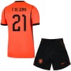 Goedkope Nederland Frenkie de Jong 21 Kids Thuistenue World Cup 2026
