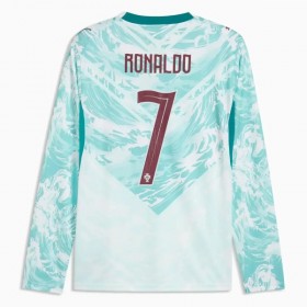 Goedkope Portugal Ronaldo 7 Uitshirt World Cup 2026 Lange Mouw